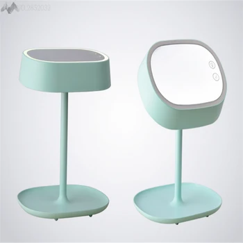 

Make Up Mirror Table Lights Rechargeable Storage Multifunction Led Desk Lamp for Living Room Bedroom Bedside Girl Room Lighting