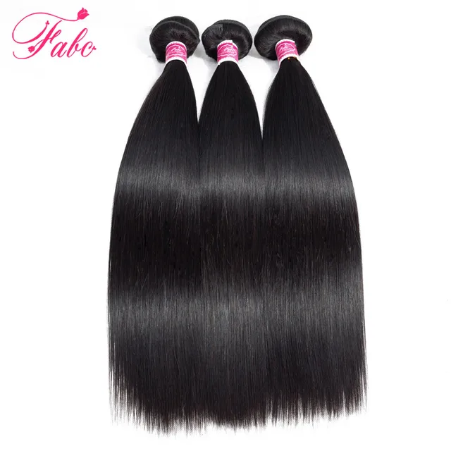 Fabc Hair Peruvian Straight Hair 3 Bundles Natural Color Free