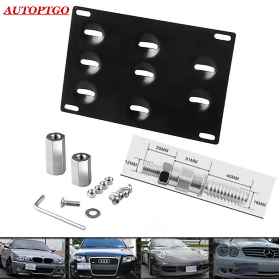 

Refit Bumper Tow Hook License Plate Mount Bracket For BMW E39 E46 E60 E61 E63 E64 E65 E66 E70 E71 E81 E82 E83 E88 E90 E91 E92E93