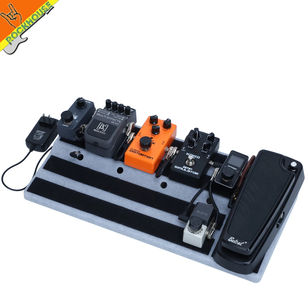 Super Solid Guitar Pedal Board Pedalboard RockBoard Pedal train Hide your Pedal power and power cables Free Shipping