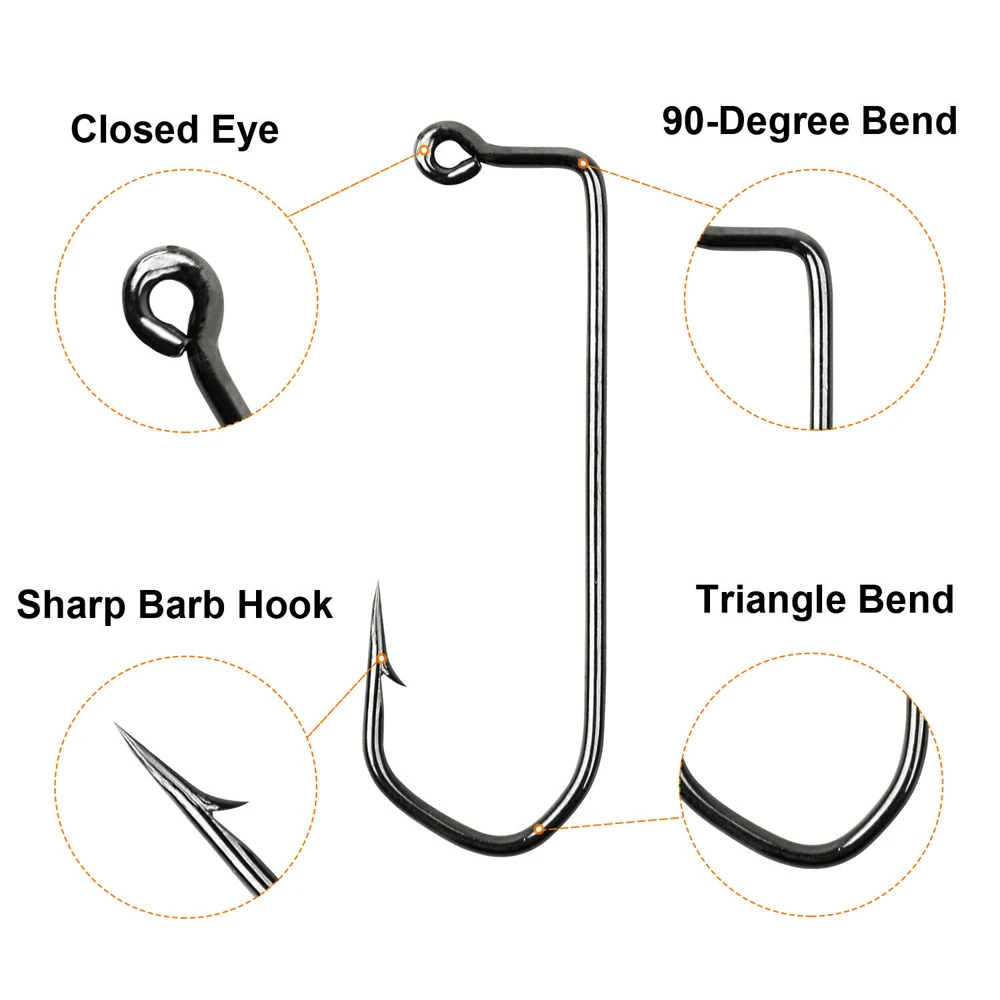 180 шт. Высокоуглеродистая сталь колючая Абердин джиг рыболовные крючки 7150 рыболовный крючок для морской рыбалки Размер 1/0 2/0 3/0 4/0 5/0