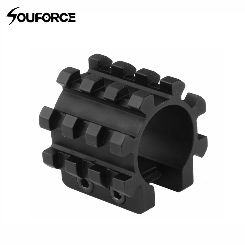

T6 6061 Aluminum Diameter 25.4mm Ring Tactical 3 Picatinny Rails Per Side Fit for 12 Gauge 5 Position Mossberg 500 gun