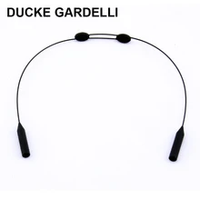DUCKE GARDELLI 20 шт черные регулируемые очки солнцезащитные очки для мужчин и женщин держатель для очков цепочка стальной проволоки силиконовый шнур веревка 0504
