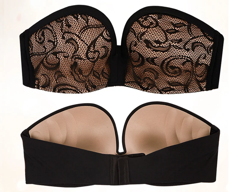 Strapless Bras For Women Underwear Invisible Bralette BH Lingerie Push Up Brassiere Wedding Fly Backless Bra Wire Free 10