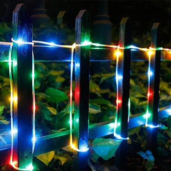 

LED String Lights 5M 10M LED Remote Battery Rope Tube String Lighting for Outdoor Garden Path Tree Fairy Lights Christmas Gift