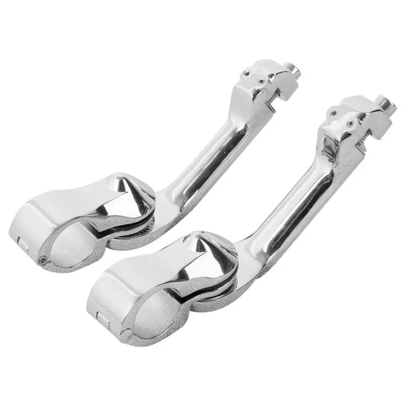 

Long Angled Adjustable Highway Peg Mount Kit Foot Pegs For Haley Honda Yamaha