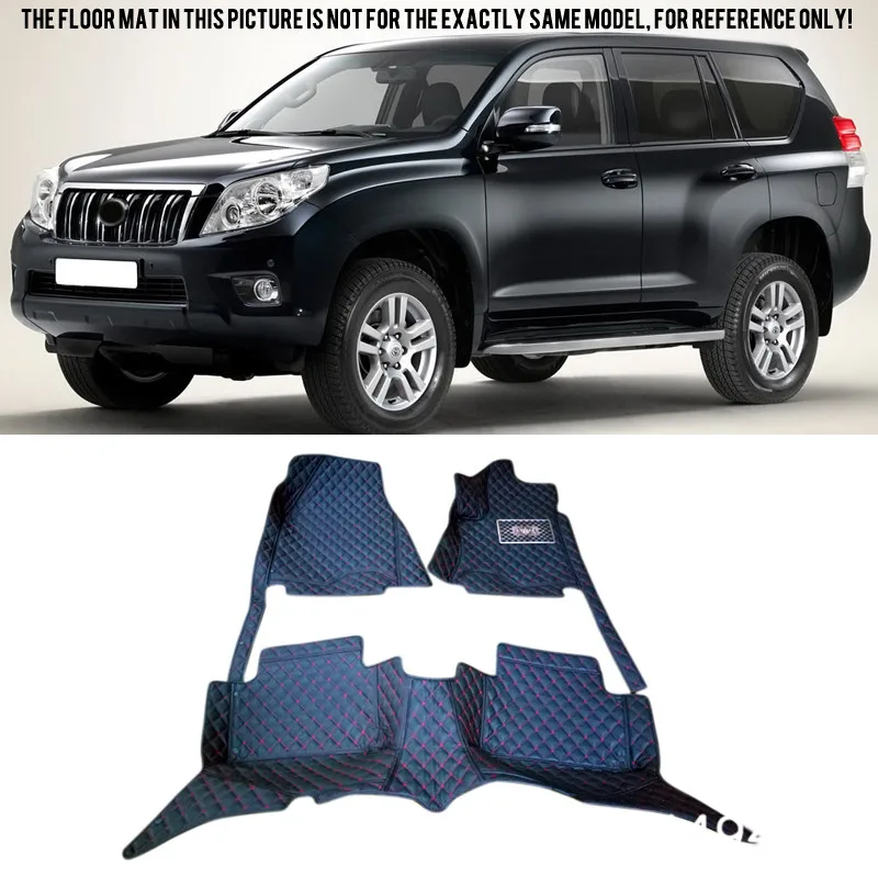 

For Toyota Land Cruiser Prado 5 Seats 2010-2013 Interior Custom Car Styling Front & Rear Floor Mats Carpets Accessories