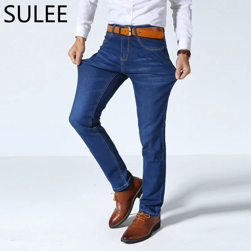 SULEE джинсы мужские стрейчевые 3 цвета размеры 30 32 34 35 36 38 40 42|brand men jeans|men brand jeansmen jeans |