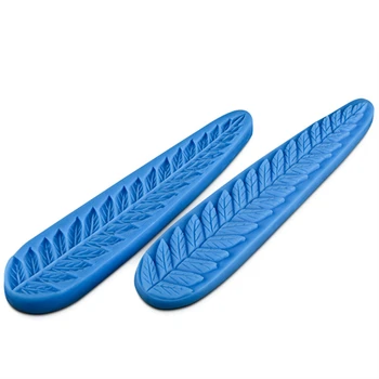 

Silicone Embossed Icing Mold Fondant Cake Decorating Tools Sugar Art Cameo Long Leaf Mold Veined Icing Mold E102