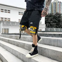 Новые шорты в стиле хип-хоп, мужские камуфляжные шорты штаны с принтом, летние модные мужские короткие спортивные штаны, джоггеры, Бермуды, Повседневная Уличная одежда