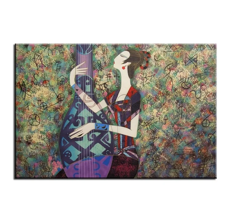 Традиционная Китайская Скульптура художественная ручная роспись на холсте Красивая масляная живопись(без рамки) P-213