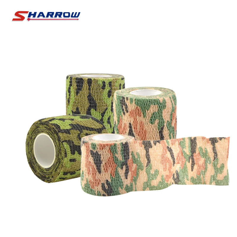 

3pcs Outdoor Hunting 4.5m*5cm Non-woven Fabrics Camouflage Tape Used For Gun Weapon Archery Shooting Camouflage