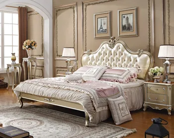 

Soild wood fashion design King size bedroom furniture set