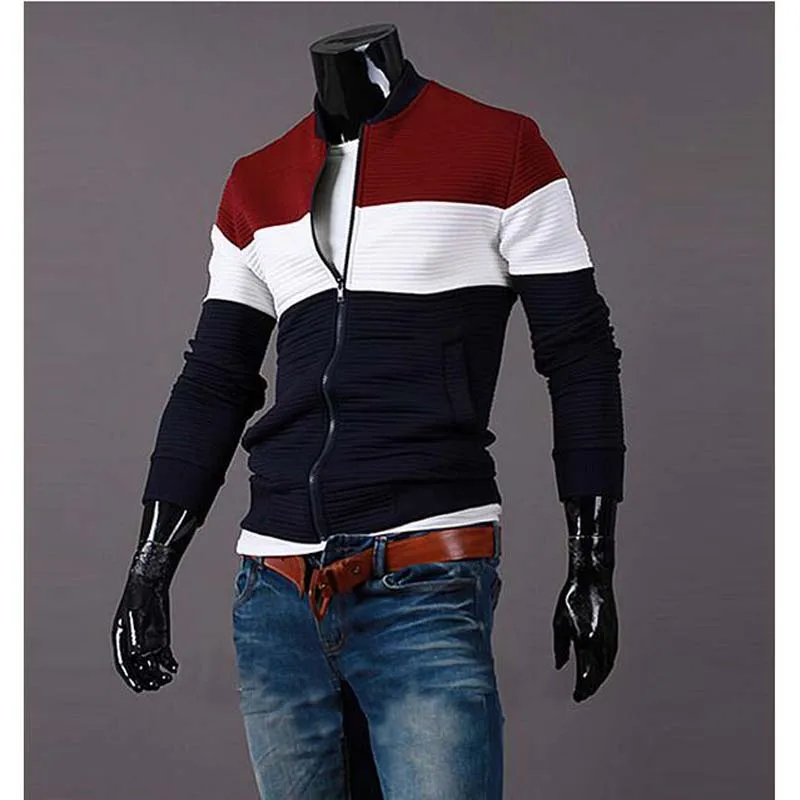2017 New Arrival Spring Men's Patched Fashion Jacket Male Casual Slim