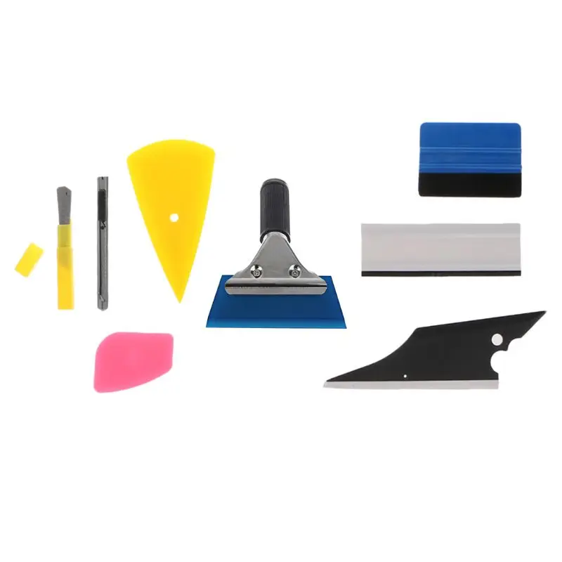 

8Pcs Car Window Tint Wrapping Vinyl Tools Squeegee Scraper Applicator Kits Set