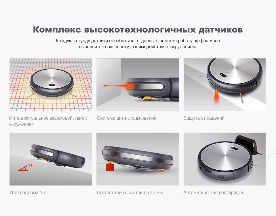 Многофункциональный и мощный робот-пылесос Puppyoo WP650, управление с мобильного приложения, автоматическая зарядка