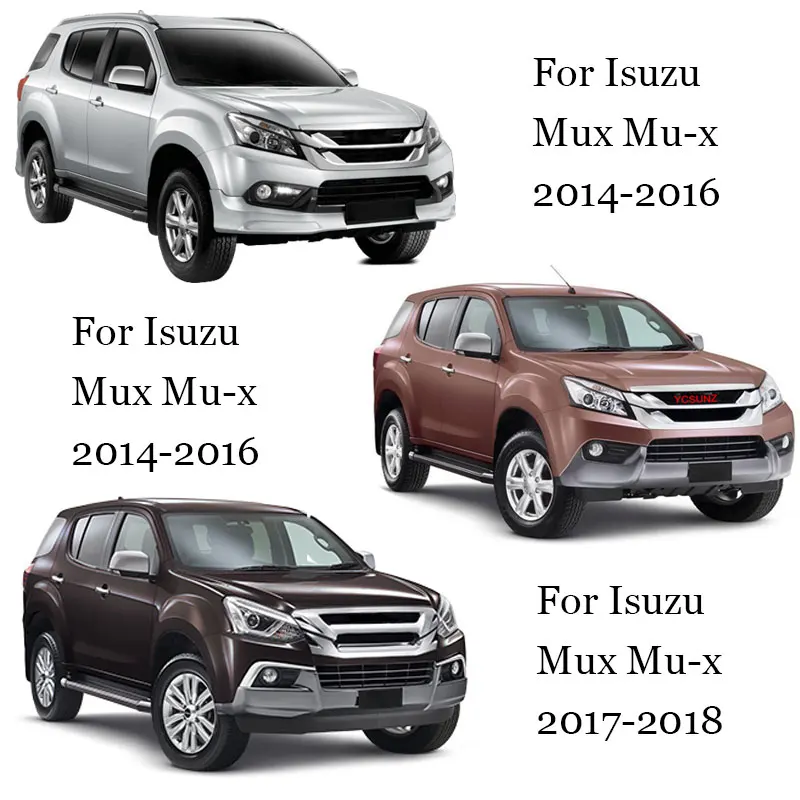 Матовая черная дверная ручка чаши Крышка для ISUZU MUX 2013- ABS части для isuzu mux аксессуары YCSUNZ