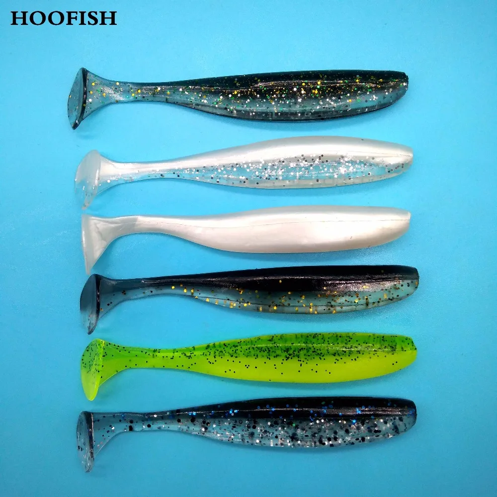 HOOFISH 5PCS Soft Lure 5g/9cm 6colors Tail Fishing Bait Handmade