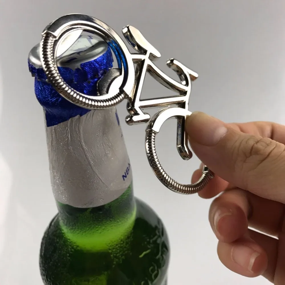 Металлические пивные бутылки открывалка милый велосипед велосипедный брелок Брелки Кольца для возлюбленной бутылка для велосипедиста открывалки креативный подарок для езды на велосипеде