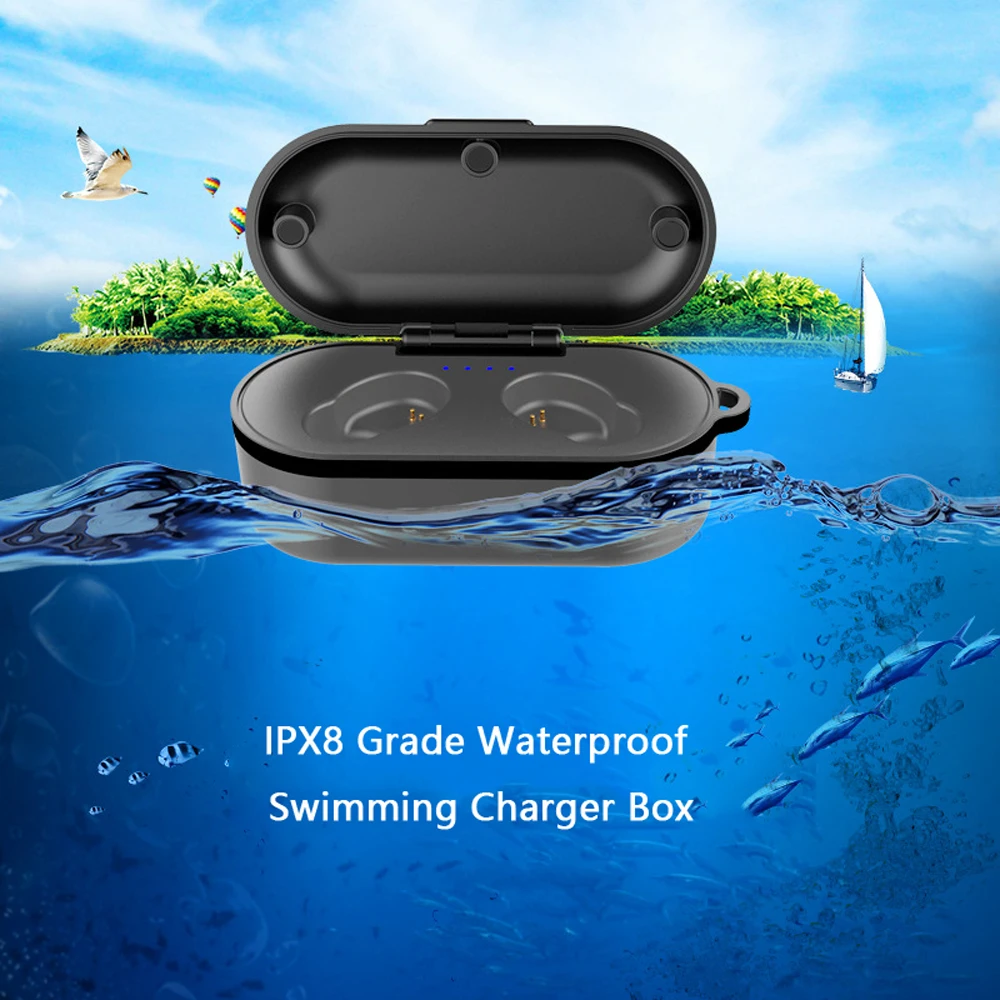 IPX8 Waterproof Bluetooth Earphone Mini In Ear Ecouteur Sport Car Magnetic Charge Wireless Swim Headset For iPhone Xiaomi Watch (1)