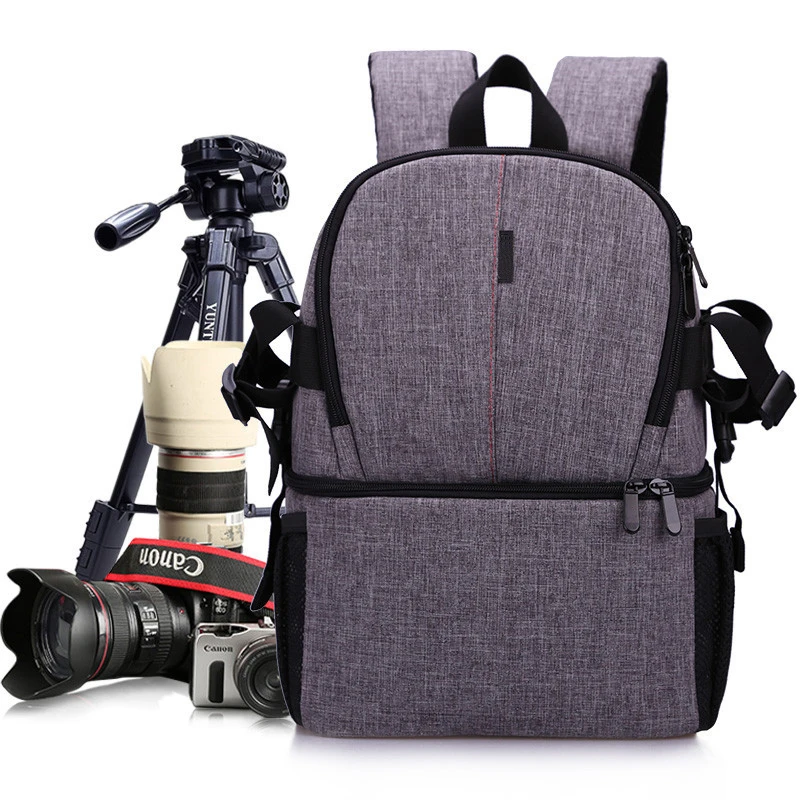 

Camera DSLR Waterproof Oxford Backpack Soft Padded Shoulders Bag Tripod Case for Canon Nikon Sony DSLR