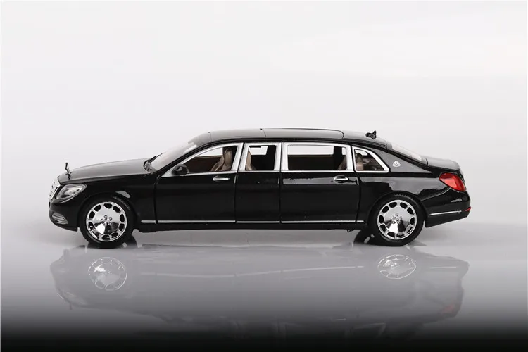 1:24 игрушечный автомобиль, отличное качество, Maybach S600 с коробкой, Металлический Игрушечный Автомобиль из сплава, литые под давлением и игрушечные транспортные средства, модель автомобиля, игрушки для детей