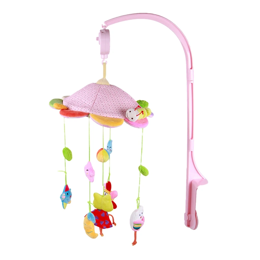 Baby Bed Bell Animal Musical Crib Mobile Hanging Rattles Kid Early Education Toys