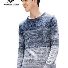 Пионерский лагерь мужские пуловеры известные бренды на осень-зиму Вязаные свитеры мужской хит цвета наивысшего качества хлопок