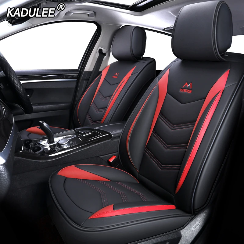 

KADULEE Leather car seat covers for audi a3 8l 8p sportback a4 b8 avant a5 sportback a6 4f tt mk1 A1 A3 A6 A7 Q3 Q5 Q2 car seats