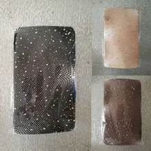 Ажурные колготки, однотонные, блестящие, цветные, украшенные стразами, плотные колготки, чулки с высокой талией, сетчатые чулки нижнее белье