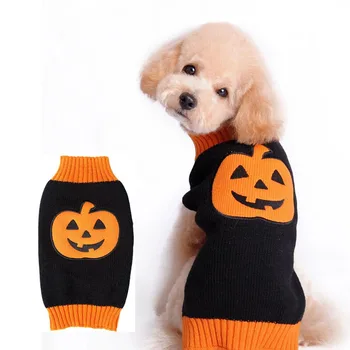

Funny Halloween dog costume knitted crochet big large dog sweater clothes for dachshunds golden retriever pitbull dog clothing