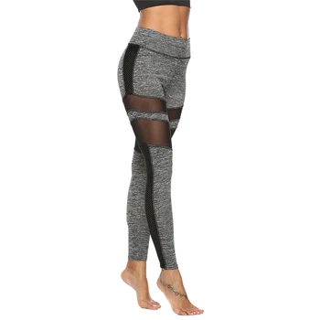 

Women Leggings 2019 Sportwear Pants Elastic Mesh Patchwork High Waist Casual Fitness Legging Women Leggings
