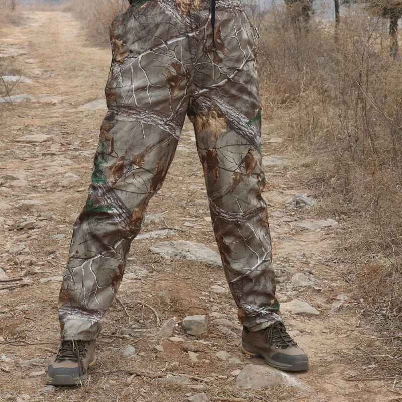 

Army Fans Outdoor Hunting Bird Watching Loose Large Size Long Pants Spring Camping Training Bionic Camouflage Fishing Trousers