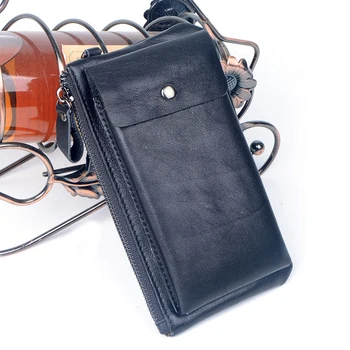 

Famous brand designer cowhide leather men wallet and purse cell phone bag long leisure men leather card holder wallet men clutch