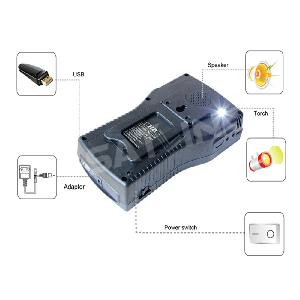 SZBOX Satlink WS6965 WS 6965 HD DVB-T&DVB-T2 With Spectrum Analyzer Finder digital meter Satlink WS-6965 Free Shipping