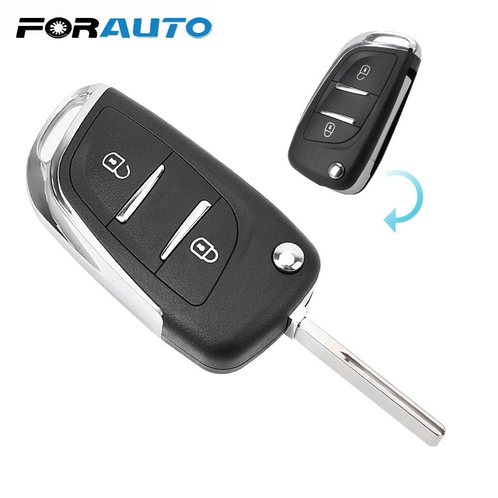FORAUTO 2 кнопочный Раскладной Автомобильный ключ корпус автомобильный Стайлинг