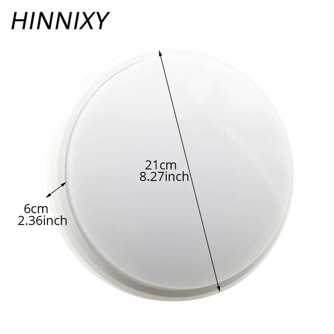 Hinnixy LED IP54 Водонепроницаемая потолочная лампа черно белая круглая форма 220 В 15 Вт 18
