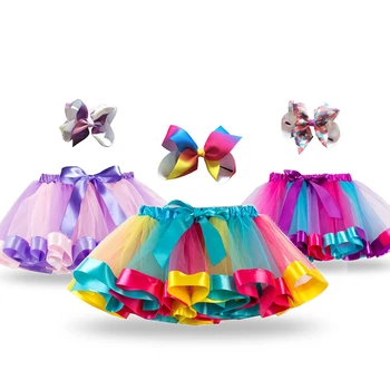 

Unicorn Princess Tutu Skirt Baby Girls Summer Clothes Rainbow Kids Party Tutu for Girl Skirts Children Colorful Mini Pettiskirt