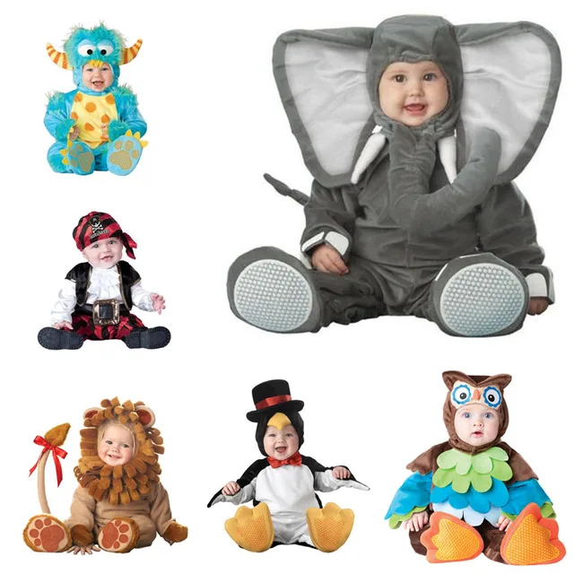 baby boy girls animal cosplay rompers toddler carnival halloween outfits boys shape costume for girls jumpsuits
