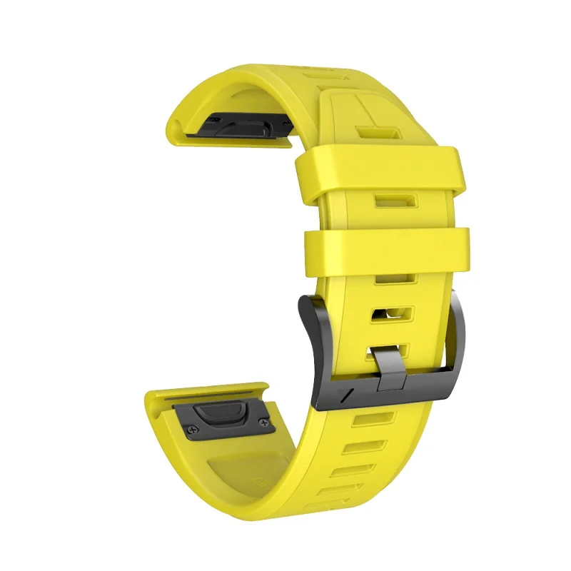 26 мм 22 мм ремешок для часов Garmin Fenix 6X 5X 3HR силиконовый ремешок с быстроразъемным браслетом для Garmin Fenix 6 5 5X Plus/945/935 - Цвет ремешка: yellow