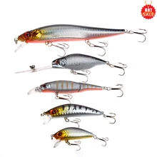 

HuYing 5pcs/Bag Fishing Lure 5CM-14CM 3.6G-22.5G 6# Hooks Fish Wobbler Tackle Crankbait Artificial Japan Hard Bait Swimbait