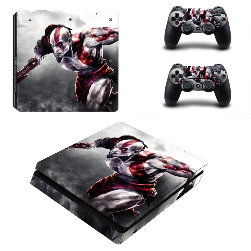 God Of War PS4 тонкая наклейка для sony Play station 4 SLIM консоли контроллеры виниловые наклейки протектор чехол для игры