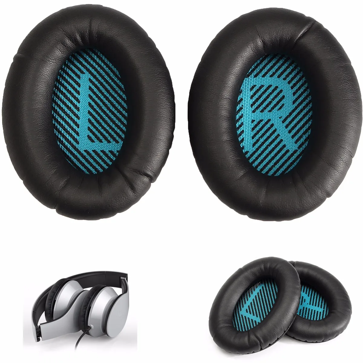 

Headphone Ear Cushion Earpads Muff Cover Black Replacement for Bose QC25 Earphone Accessories Parts Sponge Pad for Bose
