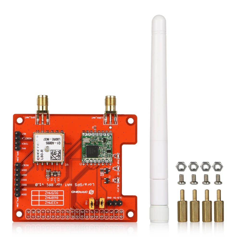 

Aihasd Lora/GPS HAT Module for Raspberry Pi 868/915/433MHZ LoRaWan