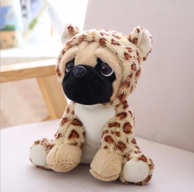 Kawaii 20 см мягкая модель собаки плюшевые куклы Шарпей Мопс Щенок Плюшевые игрушки для животных для детей день рождения Рождественский подарок - Цвет: C