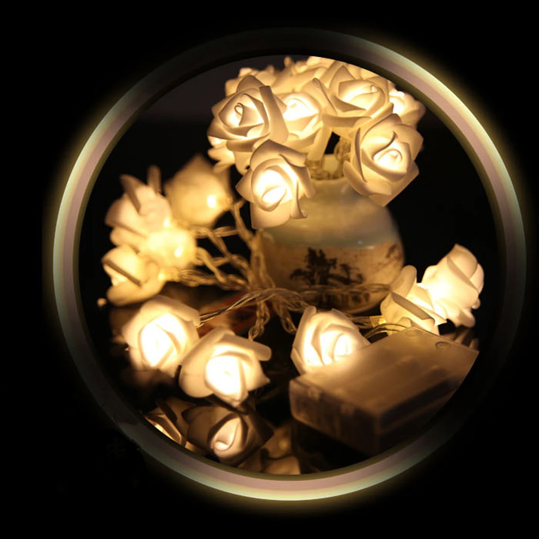 

1.2M-10M 10LED-80LED SolarLights Decoration Rose Flower Fairy String Lights Lamp for Indoor/Outdoor Decoration Christmas Wedding