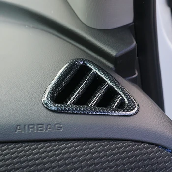 

ABS Carbon Fibre For Chevrolet Equinox 2017 2018 accessories Car front Small air outlet Decoration Cover Trim styling 2pcs