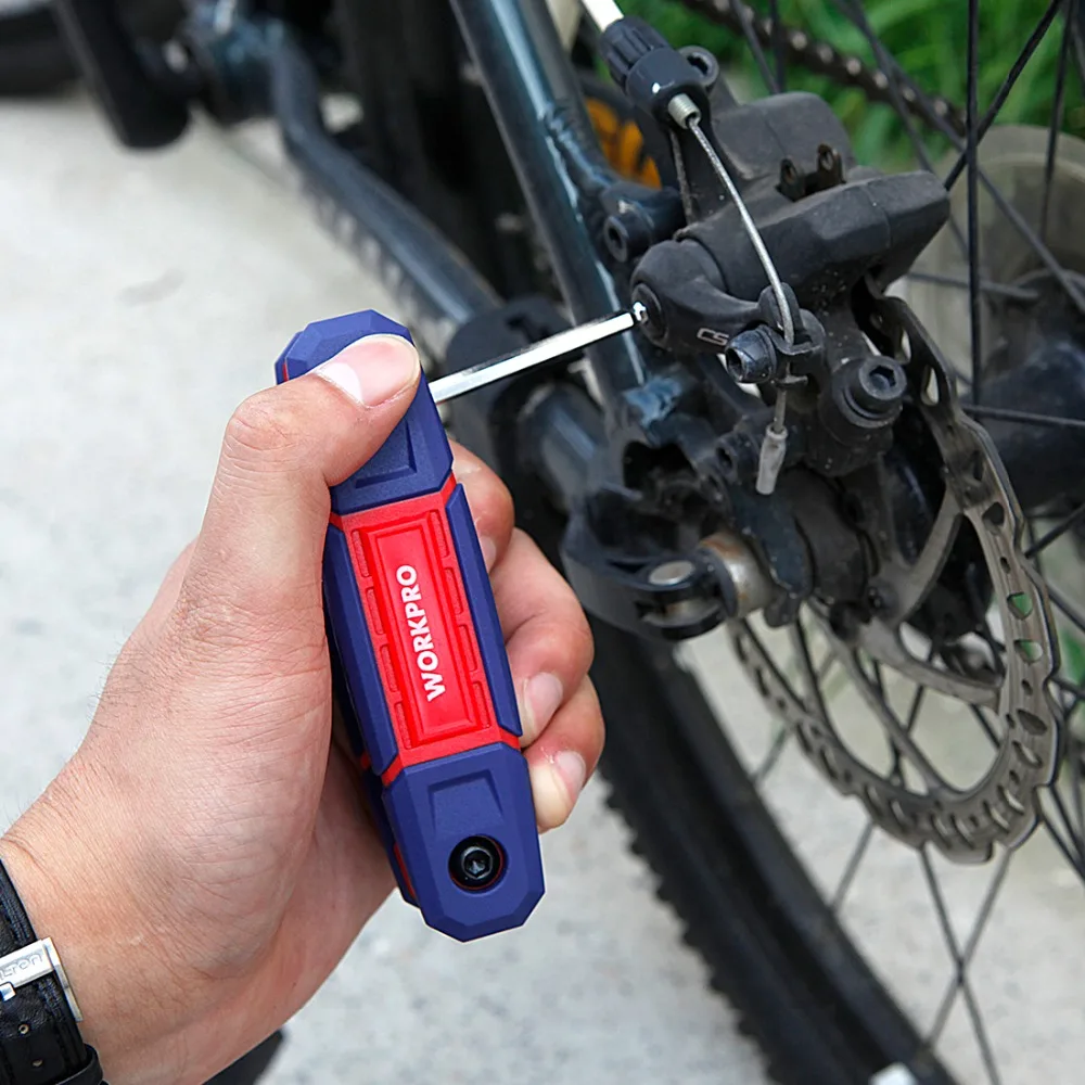 WORKPRO 25 шт. Набор шестигранных ключей инструментов с резиновой рукояткой|hex key set|hex