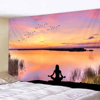 

Vespertine Beautiful Scenery Tapestry Yogi Women Livingroom And Bedroom Decoration Sandy Beach Picnic Towel