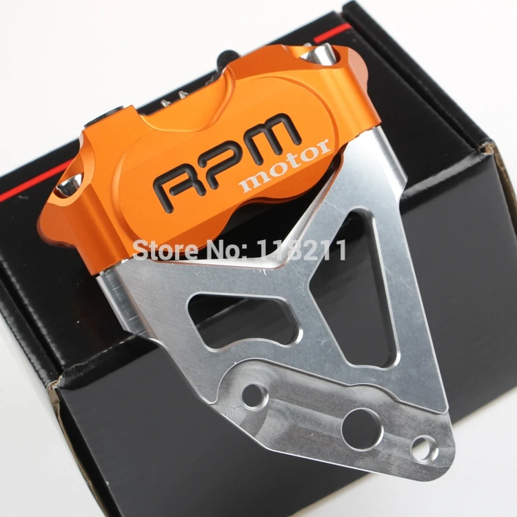 RPM motor Electric Motorcycle Scooter Brake Caliper + Brake Pump Adapter Bracket For 200mm 220mm Brake Disc Pit Bike Dirt Bike